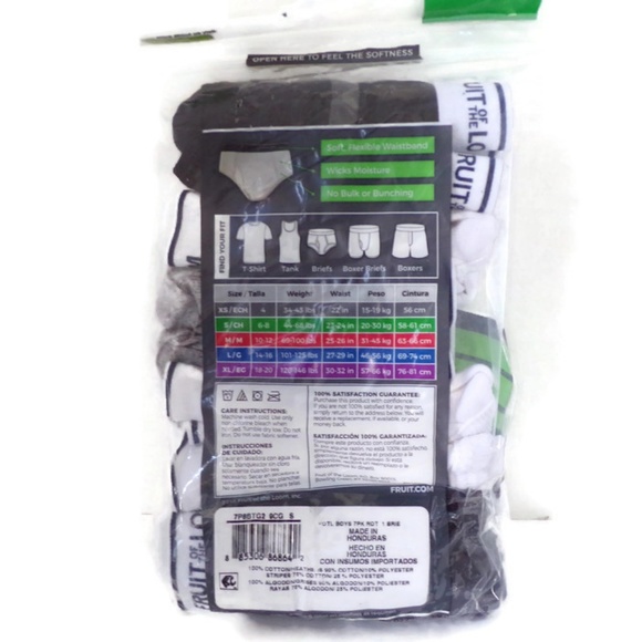 Fruit of The Loom Boys Briefs Pack of 5 SM K1212 - Picture 2 of 4